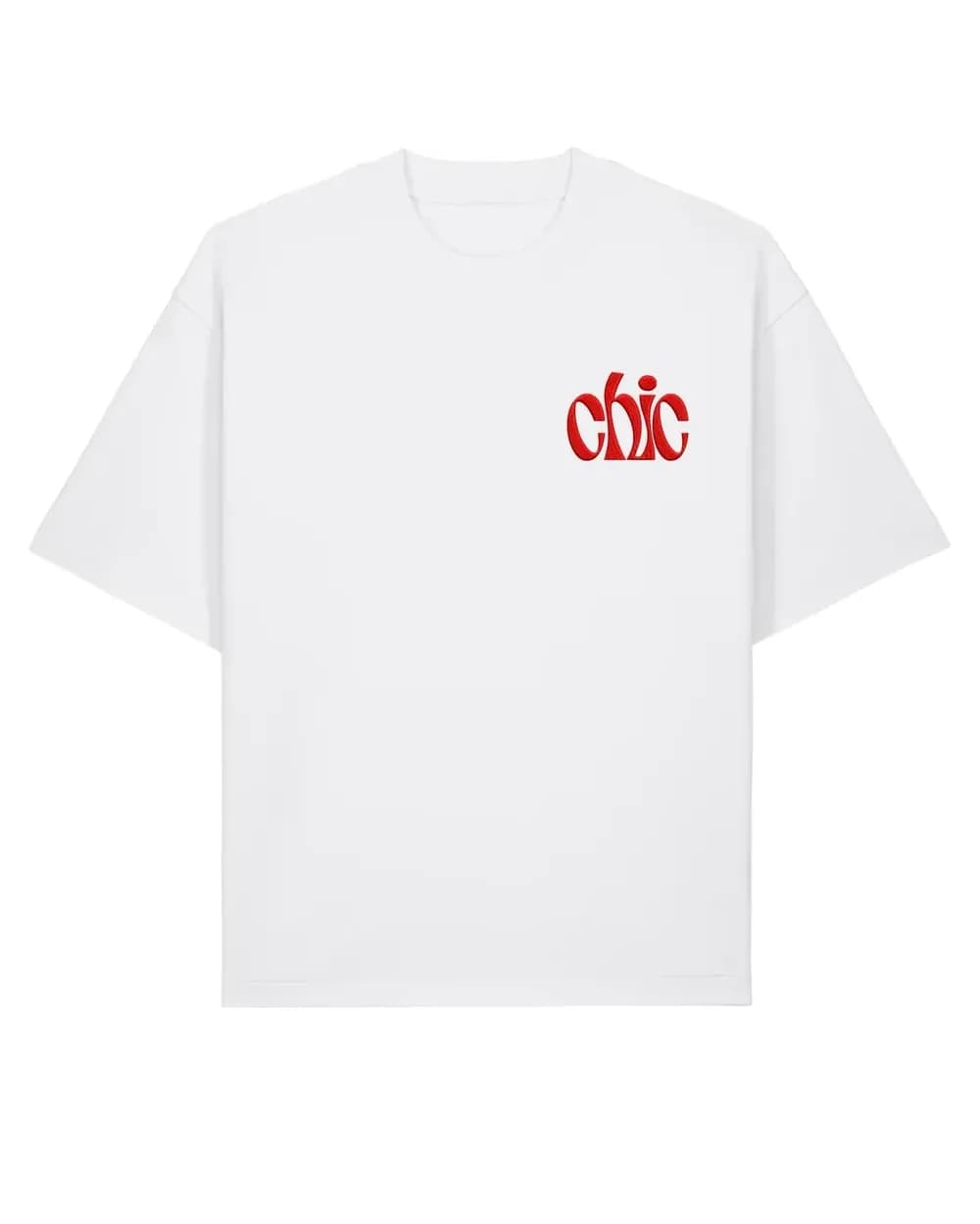 T-shirt Achille avec logo brodé côté cœur, 100 % coton bio 280 g/m²