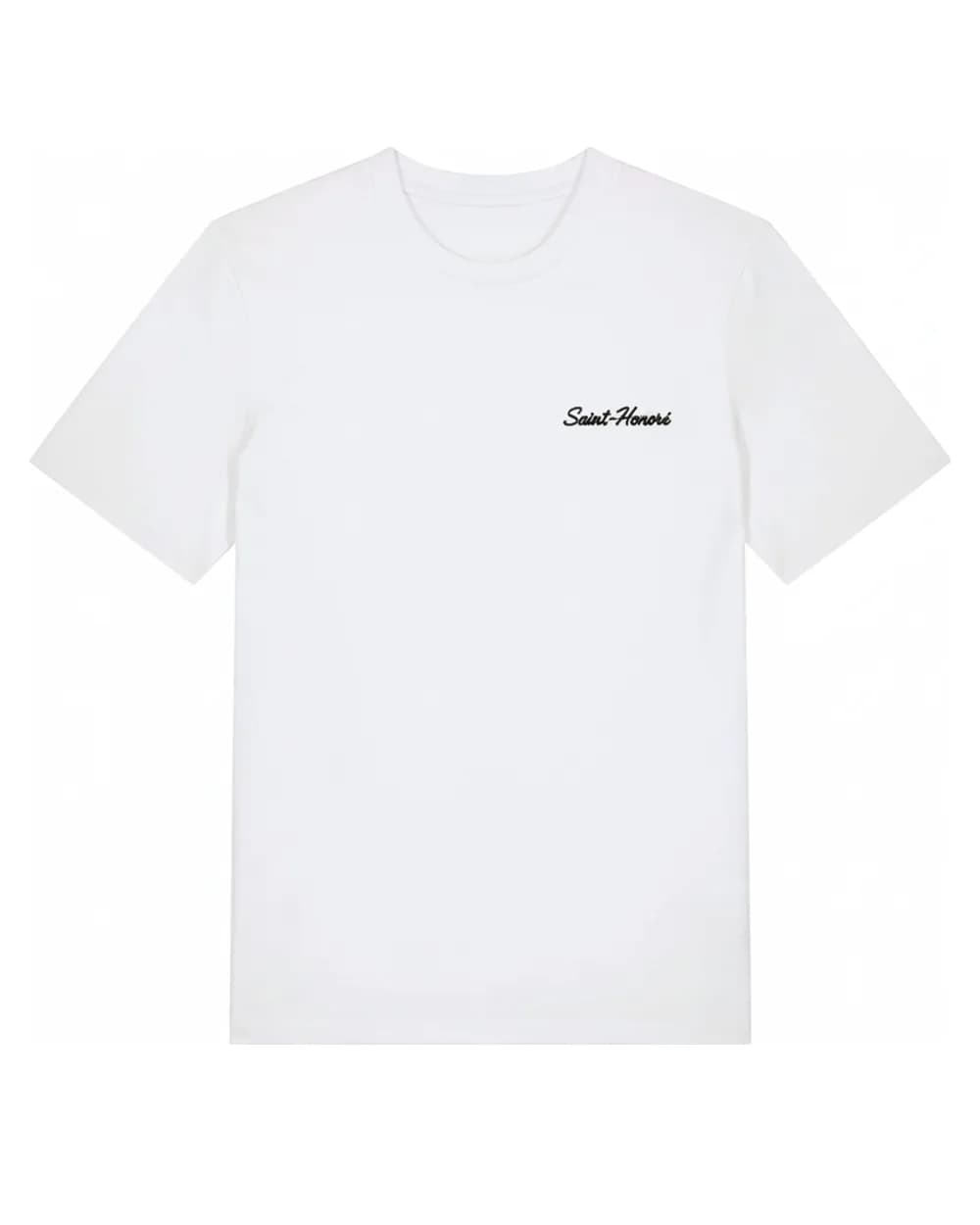 T-shirt blanc avec le nom d’une ville marqué, personnalisé à Paris