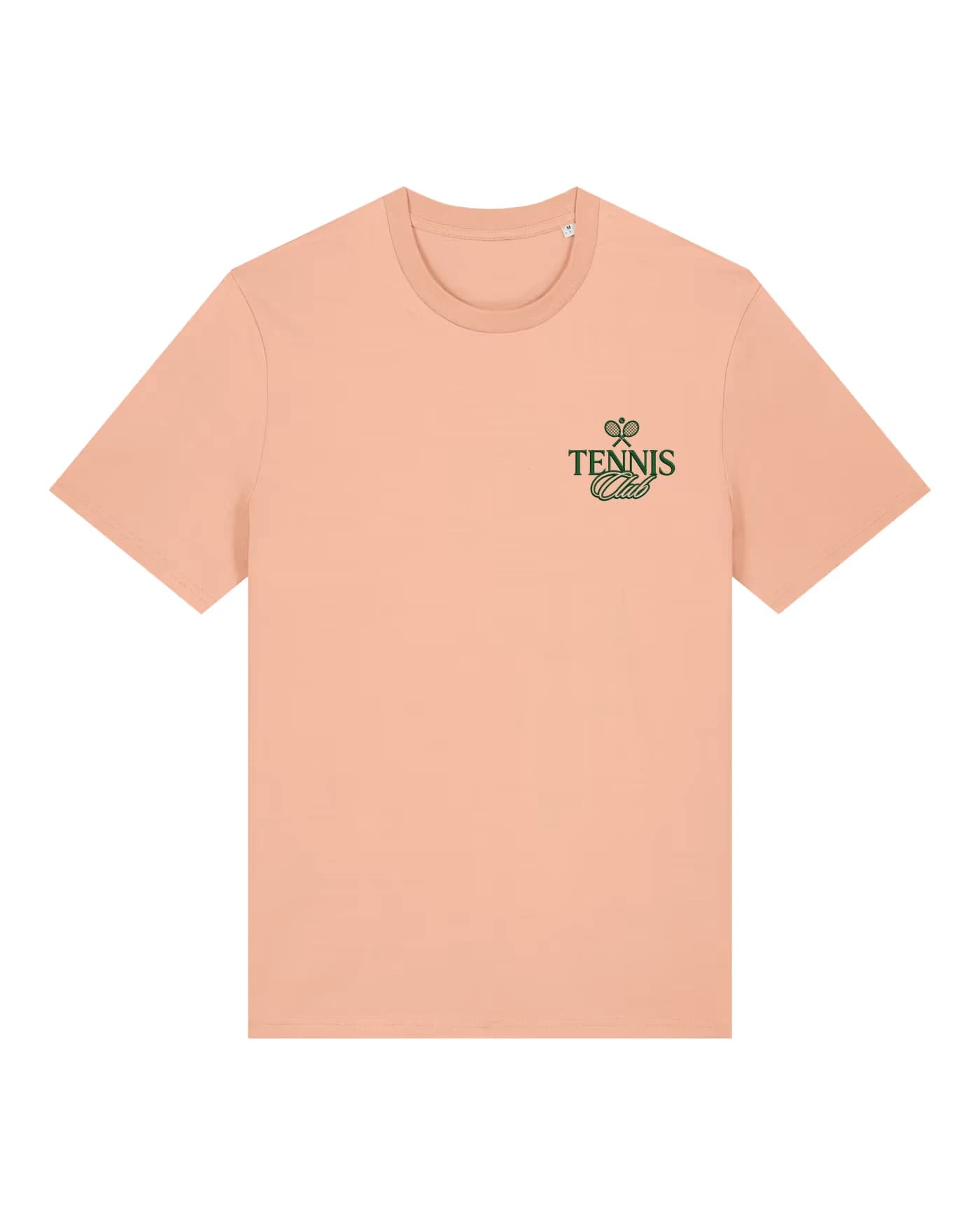T-shirt pêche brodé côté cœur, pièce produite en France