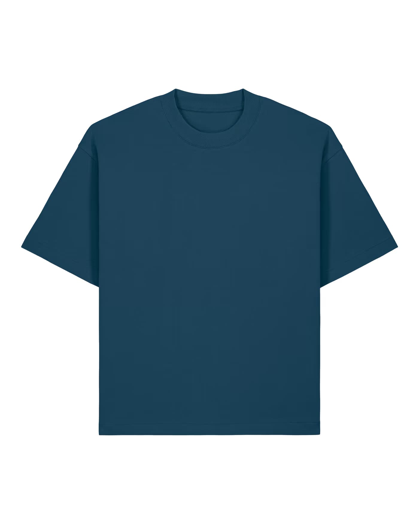 T-shirt Achille à personnaliser, coupe oversize lourde en coton bio 280 g/m², coloris bleu canard