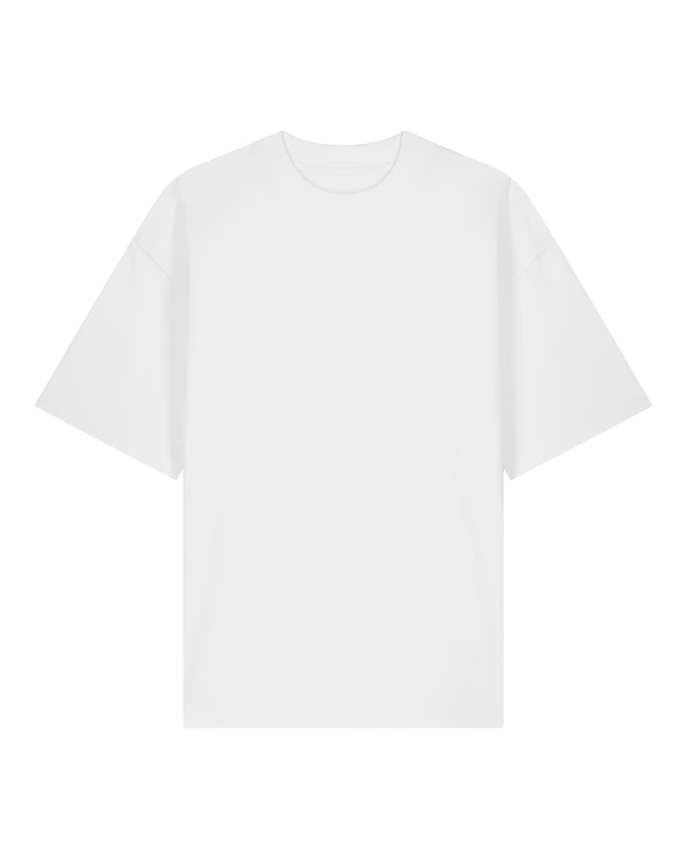 T-shirt Basile à personnaliser, coupe boxy en 100 % coton bio 200 g/m², coloris blanc