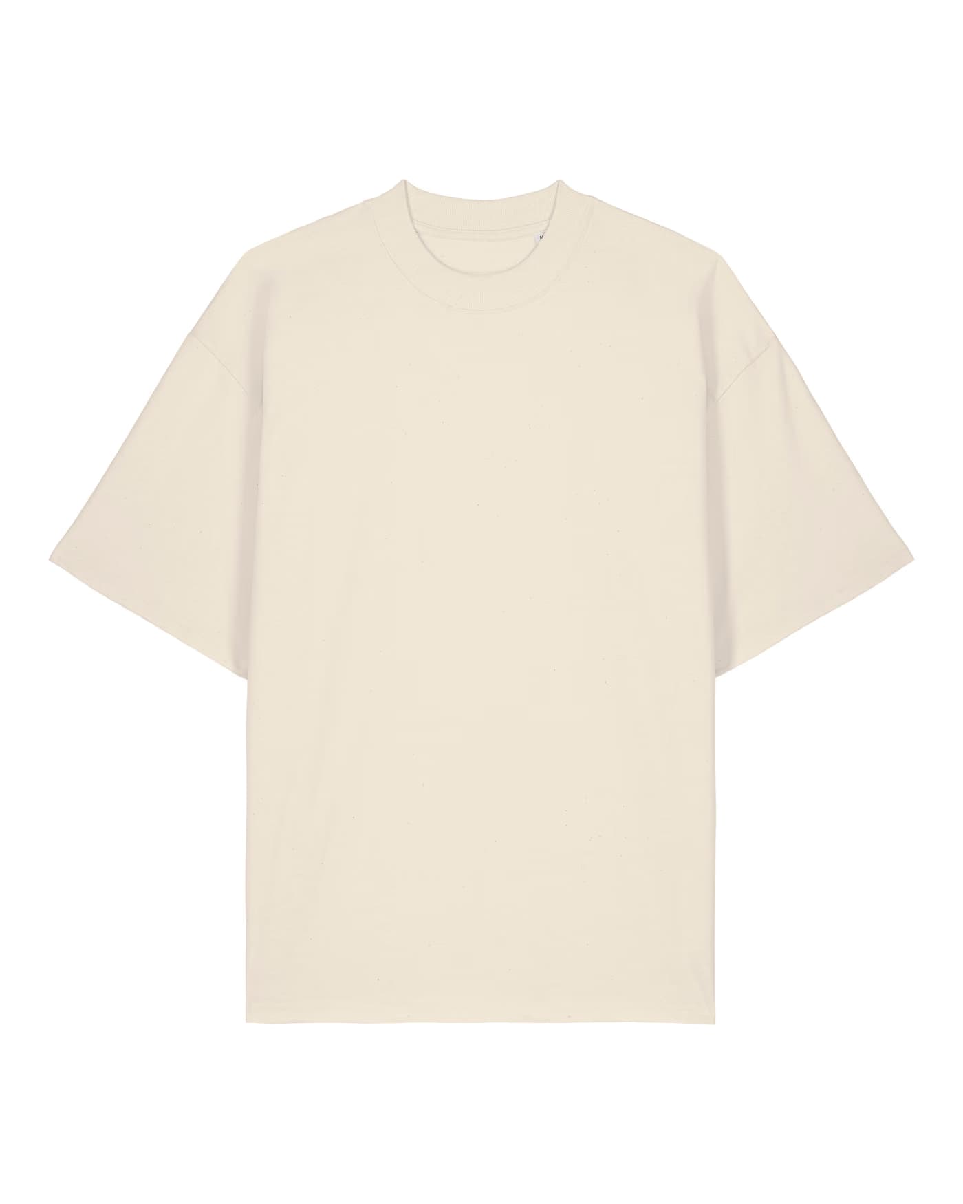 T-shirt Basile à personnaliser, coupe boxy en 100 % coton bio 200 g/m², coloris écru