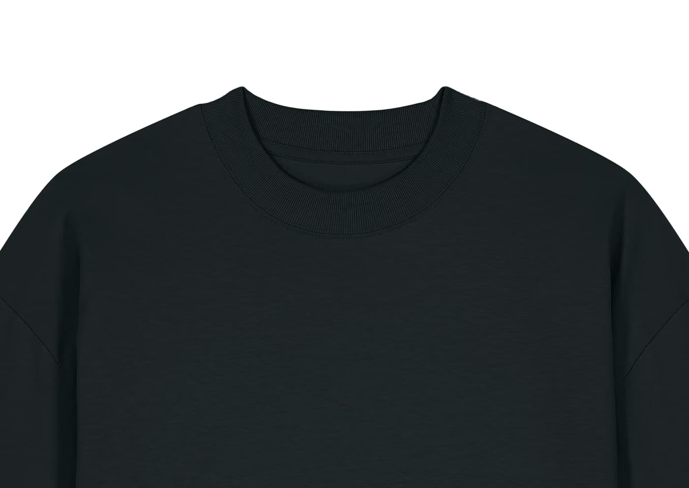 T-shirt personnalisé Basile noir, 100 % coton bio 200 g/m²