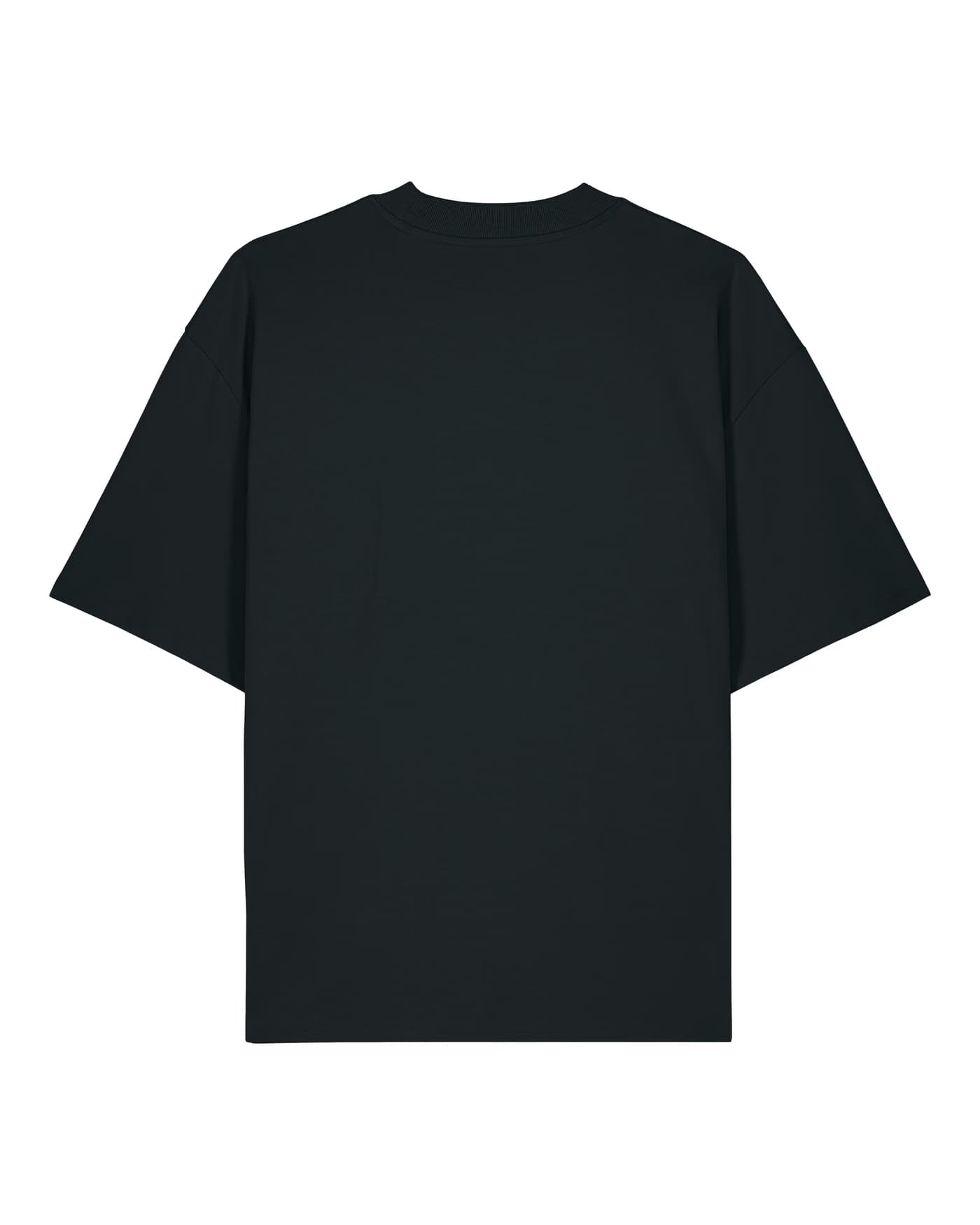 T-shirt personnalisé Basile noir, 100 % coton bio 200 g/m²