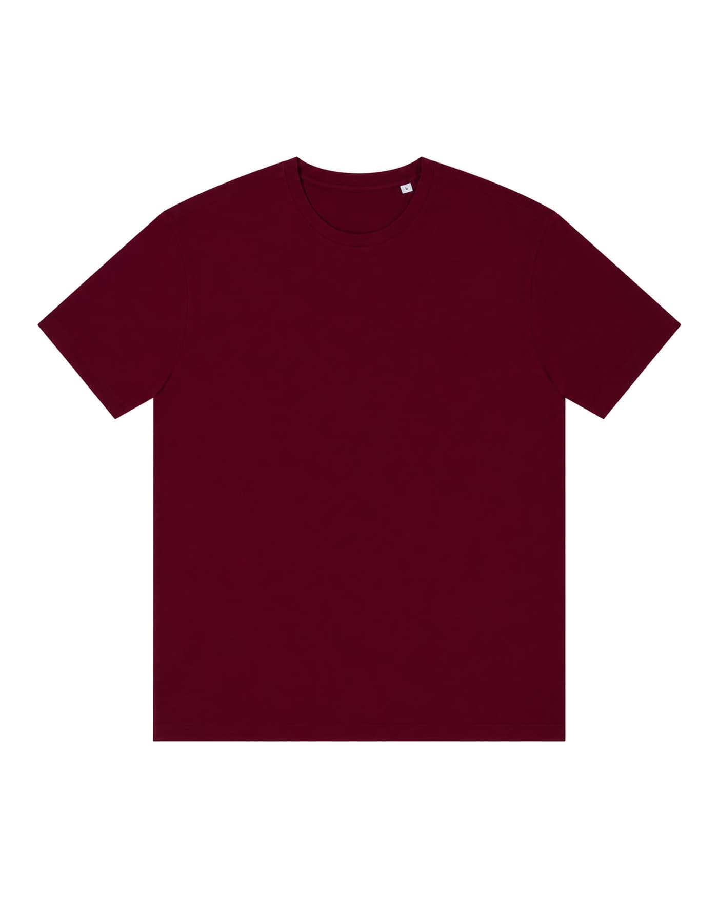 T-shirt Émile à personnaliser, coupe droite en 100 % coton 150 g/m², coloris bordeaux