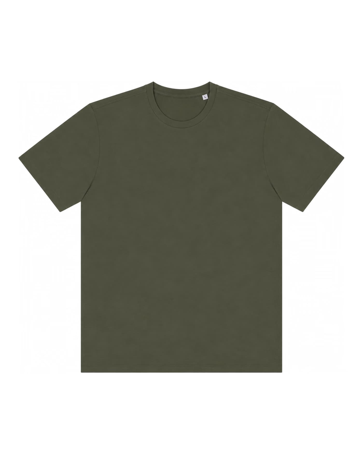 T-shirt Émile à personnaliser, coupe droite en 100 % coton 150 g/m², coloris kaki