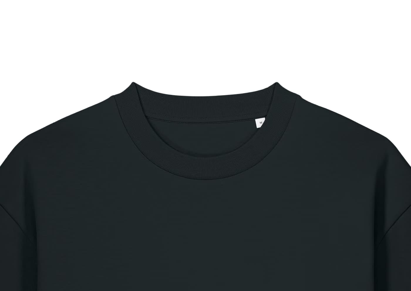 T-shirt personnalisé Hector noir, 100 % coton bio 370 g/m²
