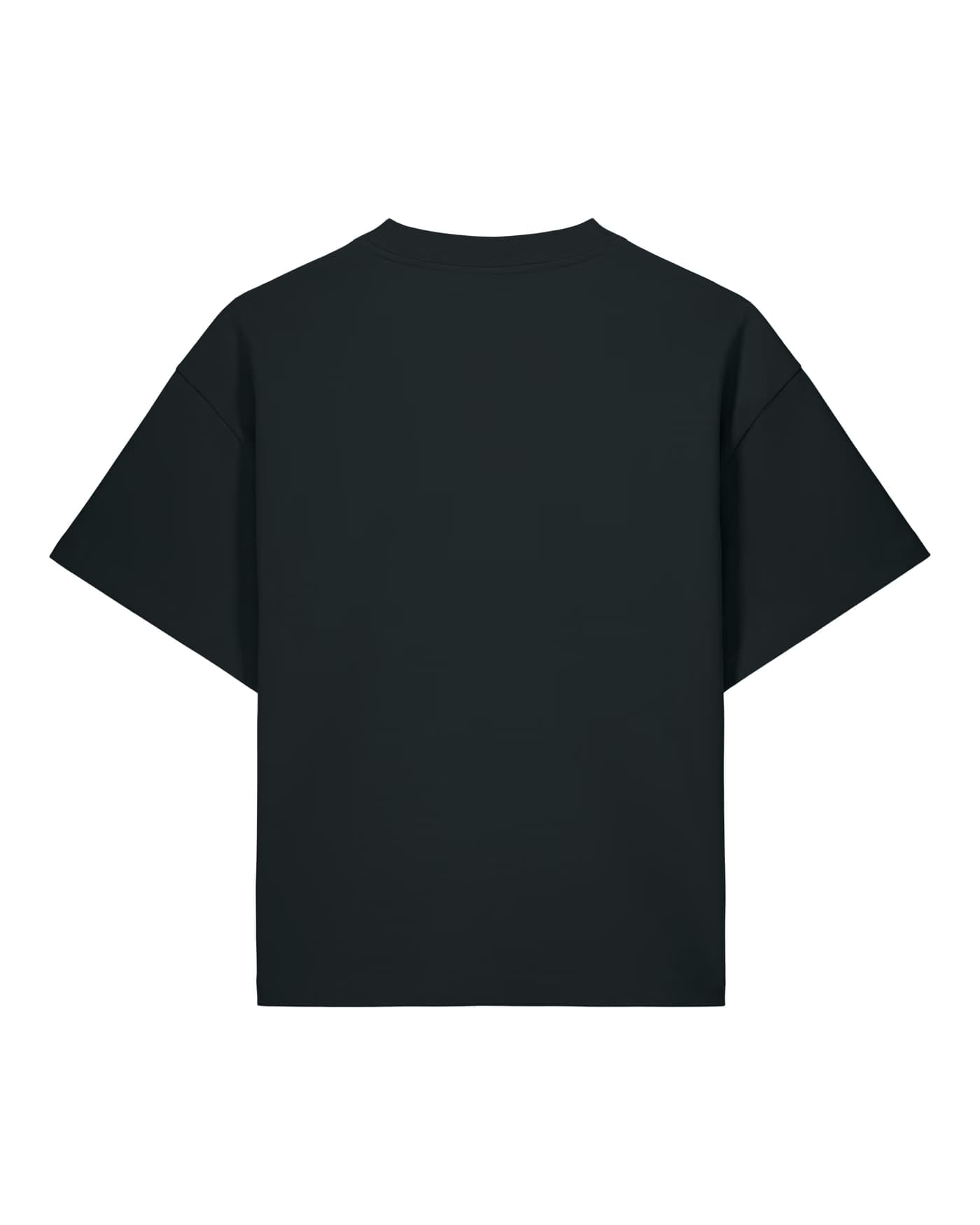 T-shirt personnalisé Hector noir, 100 % coton bio 370 g/m²