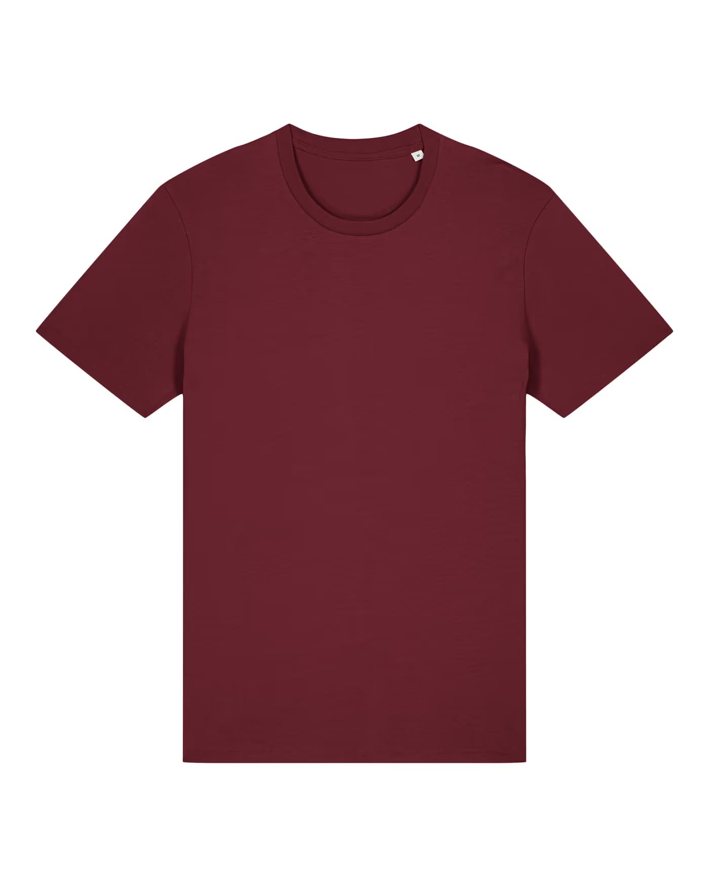 T-shirt personnalisé Jules, 100 % coton bio 155 g/m², coloris Bordeaux