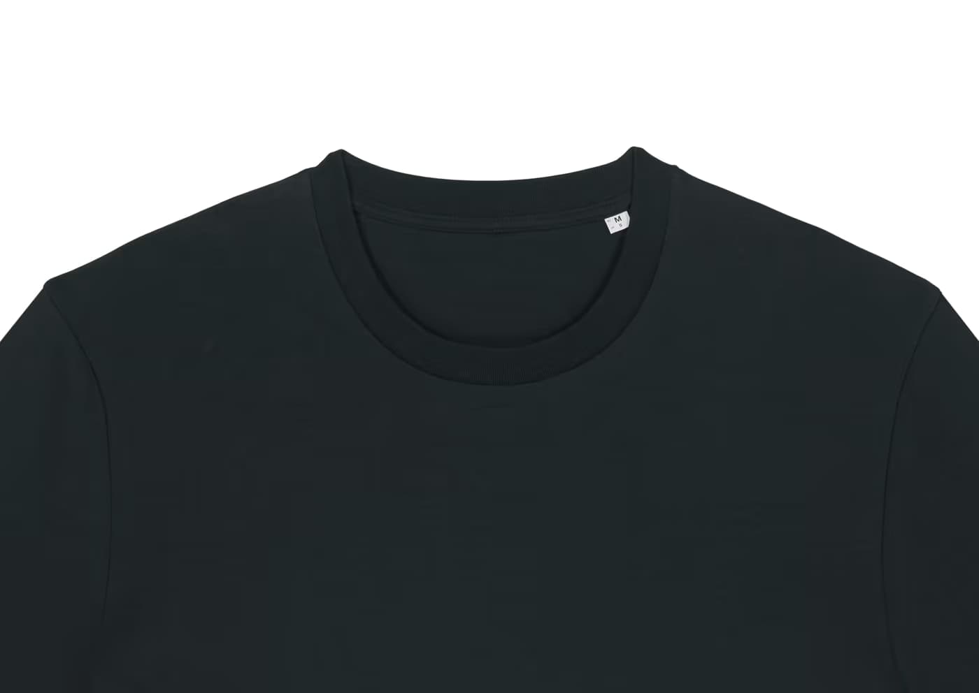 T-shirt personnalisé Léon noir, 100 % coton bio 180 g/m²