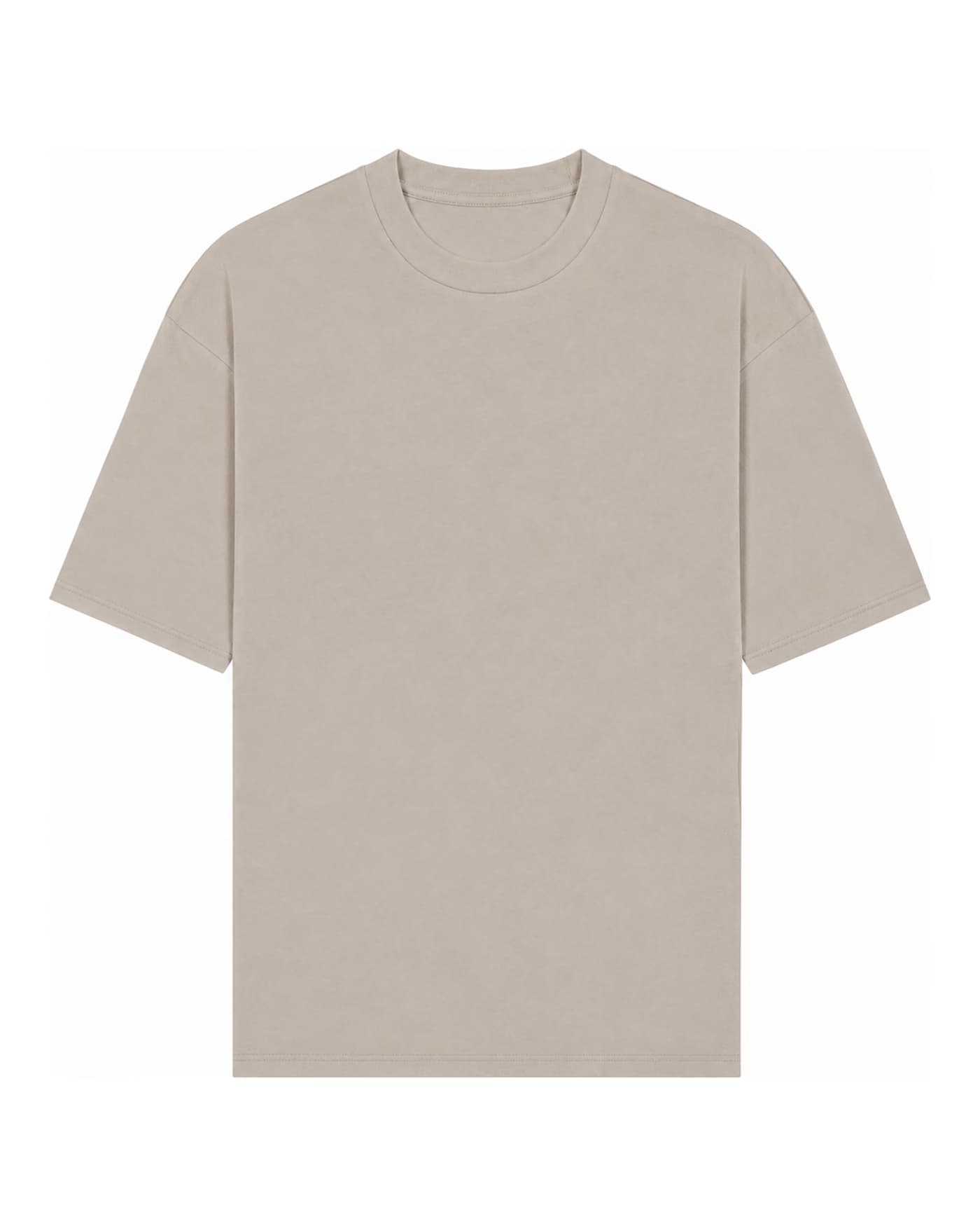 T-shirt Marceau à personnaliser, coupe oversize en 100 % coton 240 g/m², coloris pierre