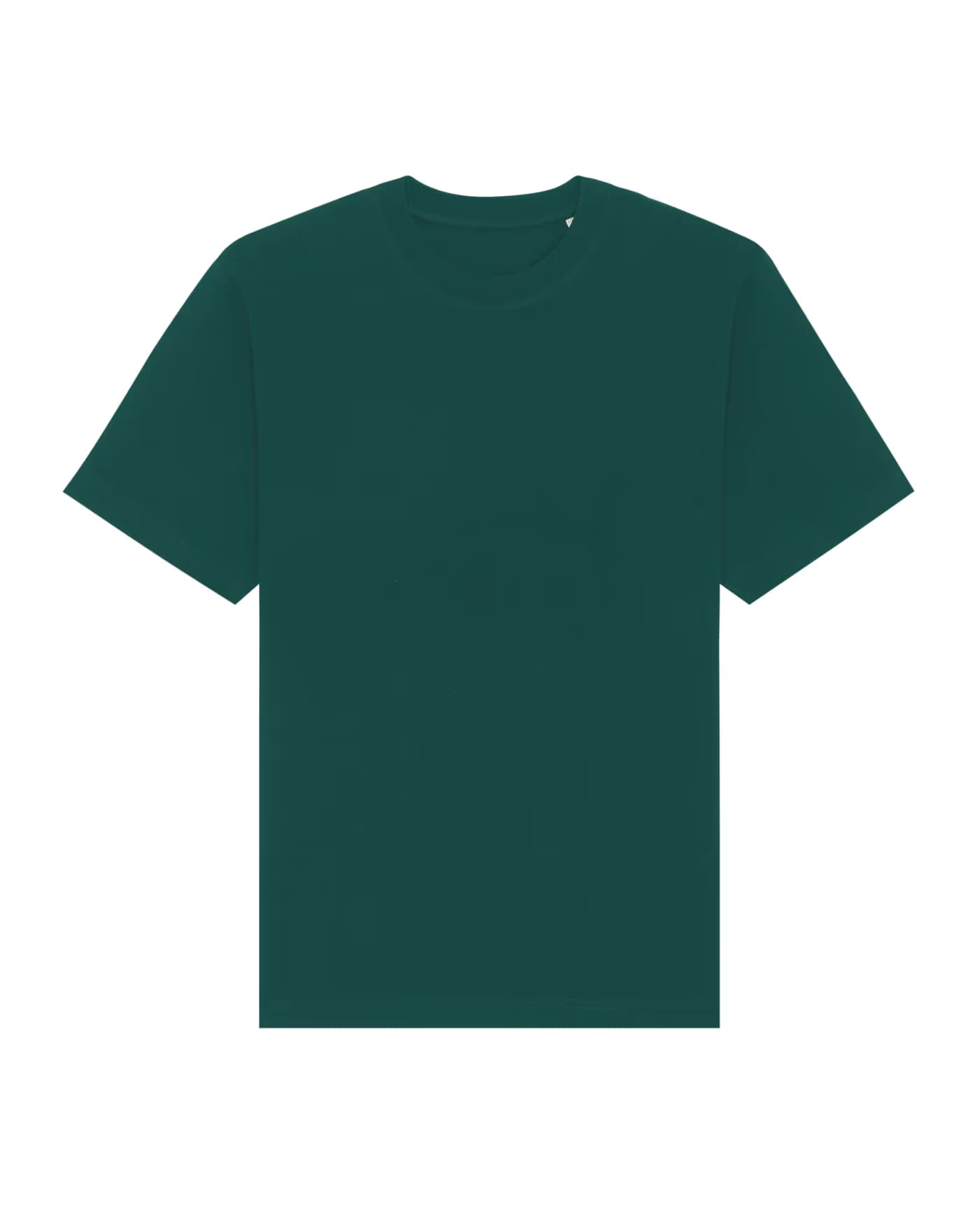 T-shirt Marlon à personnaliser, coupe oversize en 100 % coton bio 240 g/m², coloris vert bouteille