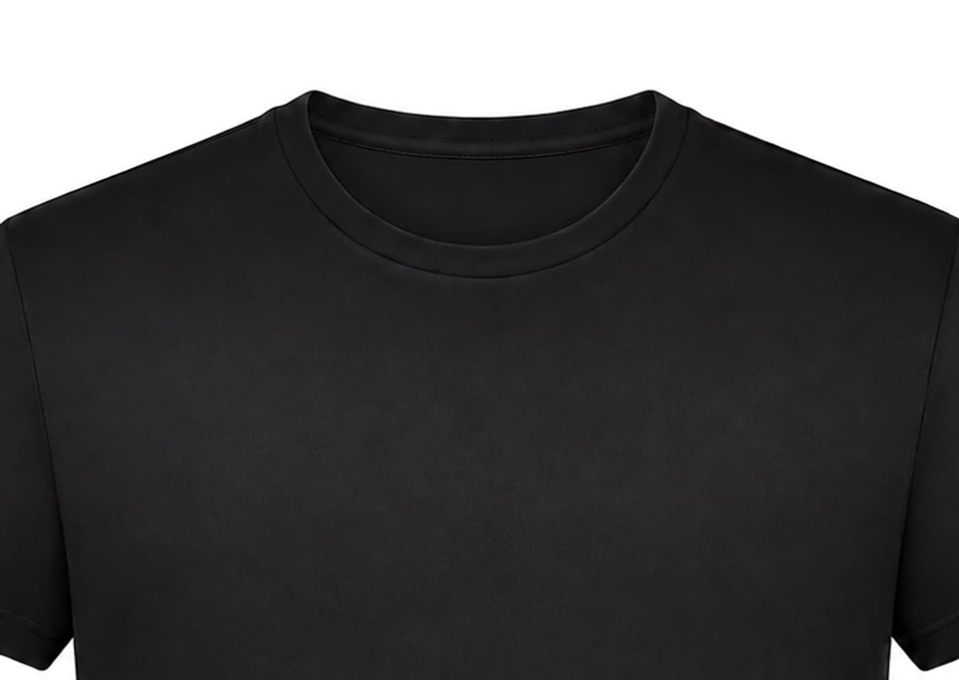 T-shirt Ulysse personnalisé noir, 100 % polyester 135 g/m²